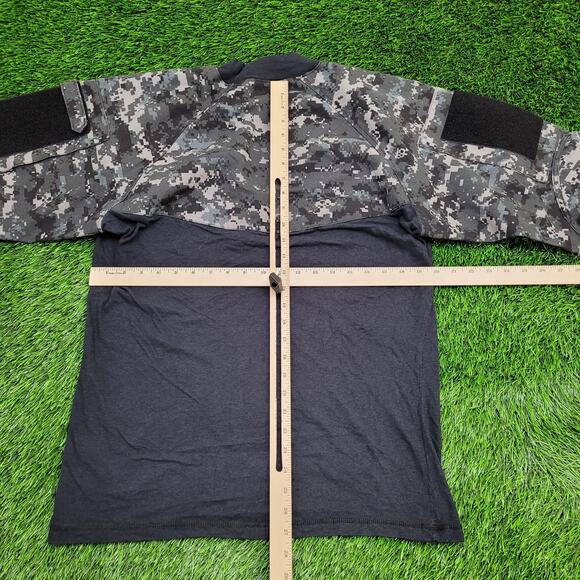 TRU-Spec Tactical Military Combat Shirt M/L 20x27 Black - Picture 4 of 14